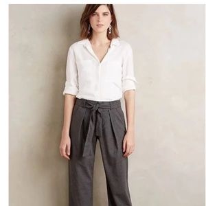 Anthropologie Belted Barton Trousers by Cartonnier